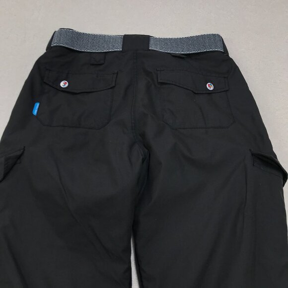 Special Blend Snowboard Pants Womens Small Gray Teal Ski Snow Winter ARCADE Belt - Picture 12 of 15